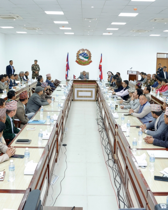 १३२ दलका प्रतिनिधिसँग प्रधानमन्त्रीको छलफल