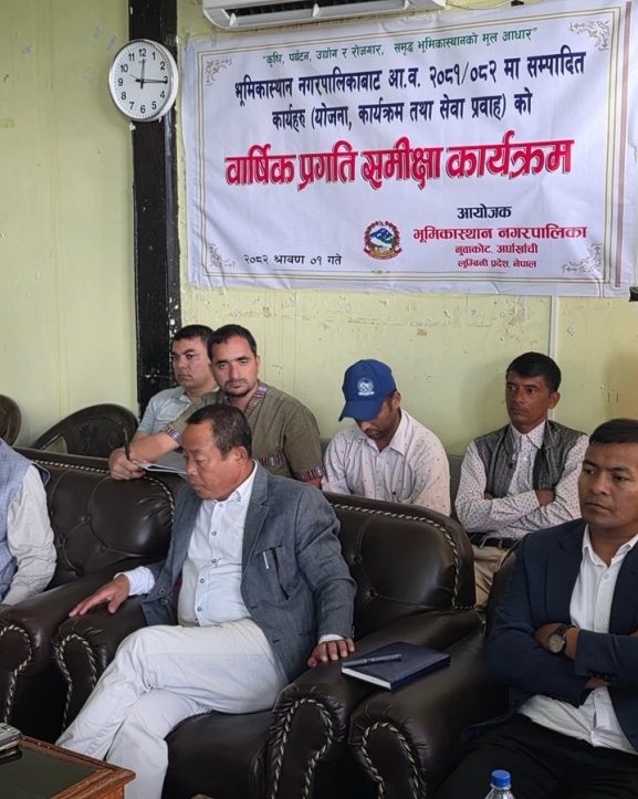 भूमिकास्थान नगरपालिकाको भौतिक प्रगति ९५ प्रतिशत