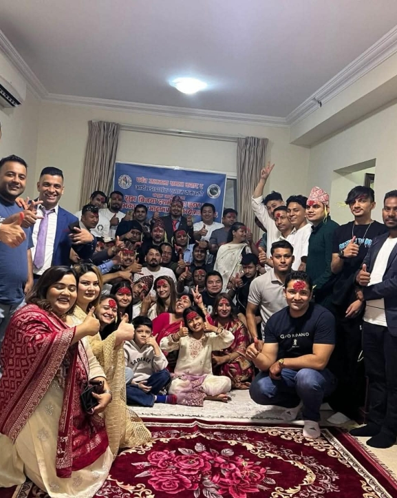 पर्वत जलजला र आर्थरडाँडाखर्क समाज कतारको संयुक्त आयोजनामा दसैंको टीका कार्यक्रम सम्पन्न