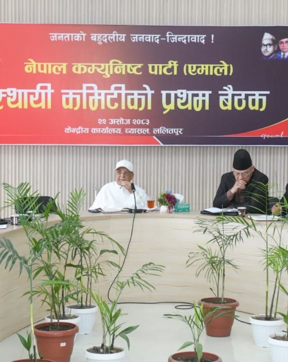एमाले स्थायी कमिटी बैठकका निर्णय सार्वजनिक, १० जना केन्द्रीय सदस्यमा मनोनीत