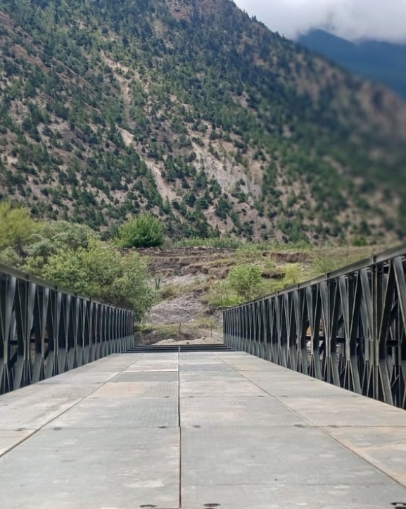 कालीगण्डकी नदीमा बेलिब्रिज जडान