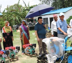 कपिलवस्तु विजयनगरका २८९ कृषकलाई कृषि उपकरण