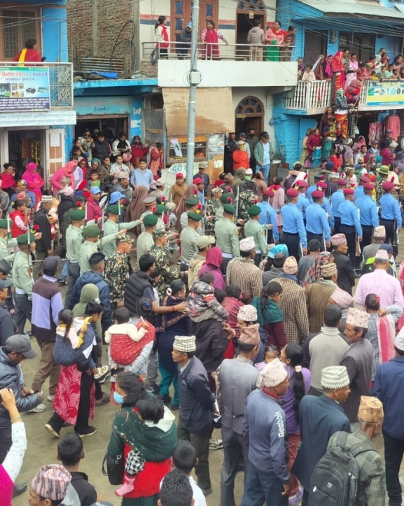 जुम्ला प्रशासन नेतृत्वको ५ जनाको सरकारी टोली बडीमालिका प्रस्थान