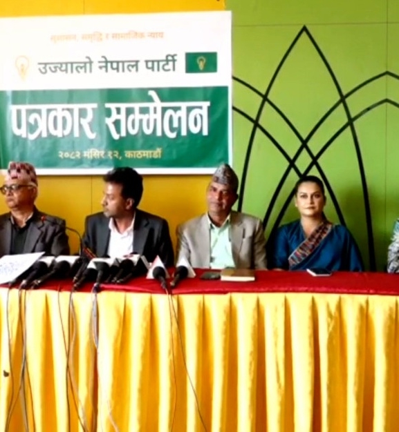 उज्यालो नेपाल पार्टीद्वारा निर्वाचनमा उम्मेदवार बन्नका लागि आवेदन दिन आह्वान