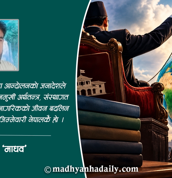संकट : शासन कि विश्वव्यवस्था ?