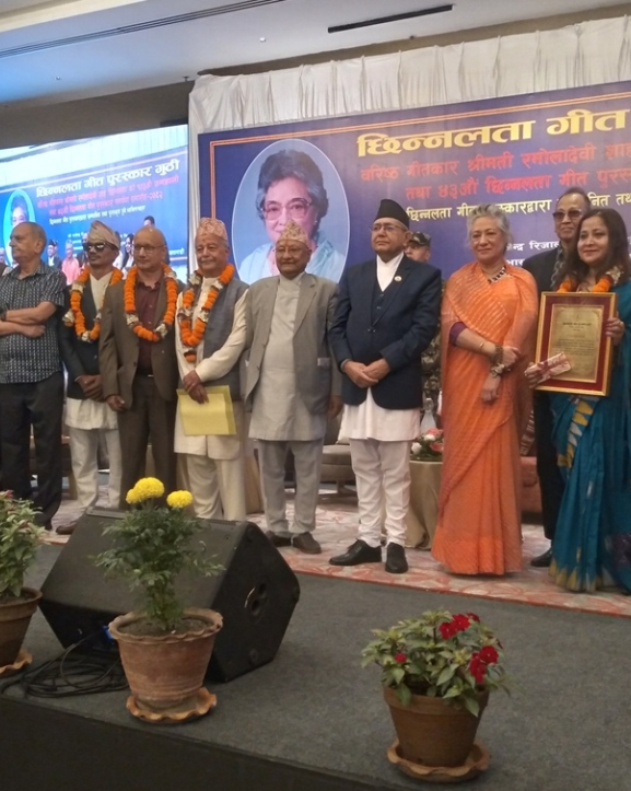 यस वर्षको छिन्नलता गीत पुरस्कार राजेन्द्र रिजाललाई