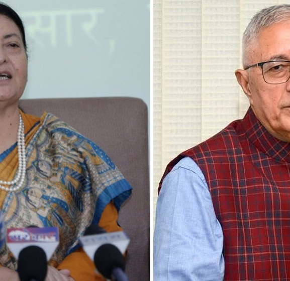 पूर्वराष्ट्रपति भण्डारी र कांग्रेस नेता डा. कोइरालाबीच भेटवार्ता