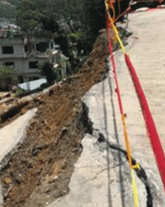 चन्द्रागिरिका तीन वडा पहिरो उच्च जोखिममा