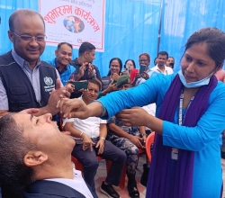 पर्सामा २१ हजार जनालाई हैजाविरुद्धको खोप दिइयो