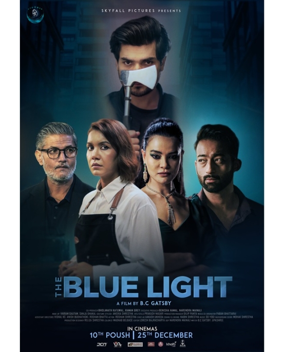 ‘द ब्लु लाइट’ पुस १० गते रिलिज हुने, पोस्टरमा मौन पाँच पात्र