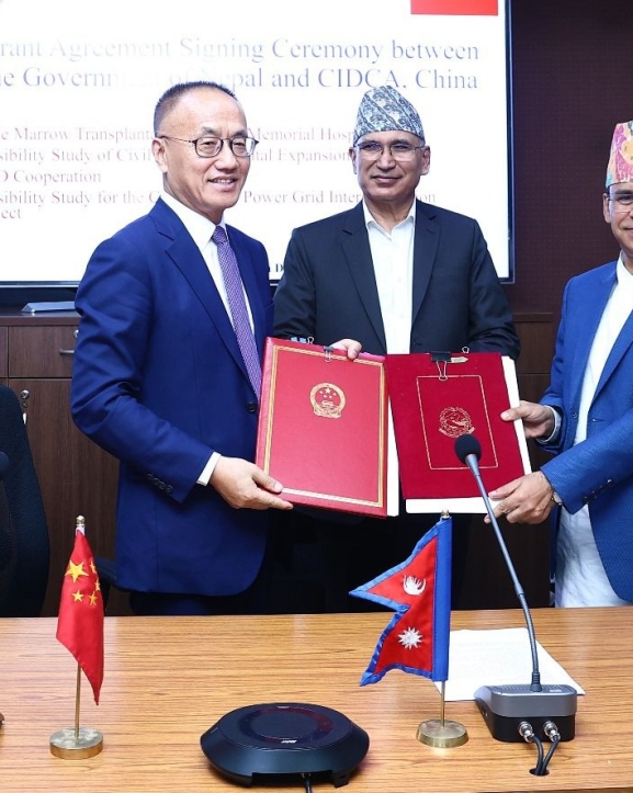 नेपाल र चीनबीच चार वटा परियोजनाका लागि समझदारी पत्रमा हस्ताक्षर