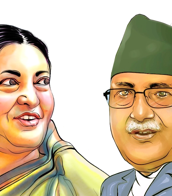 वारपारको स्थितिमा ओली-विद्या