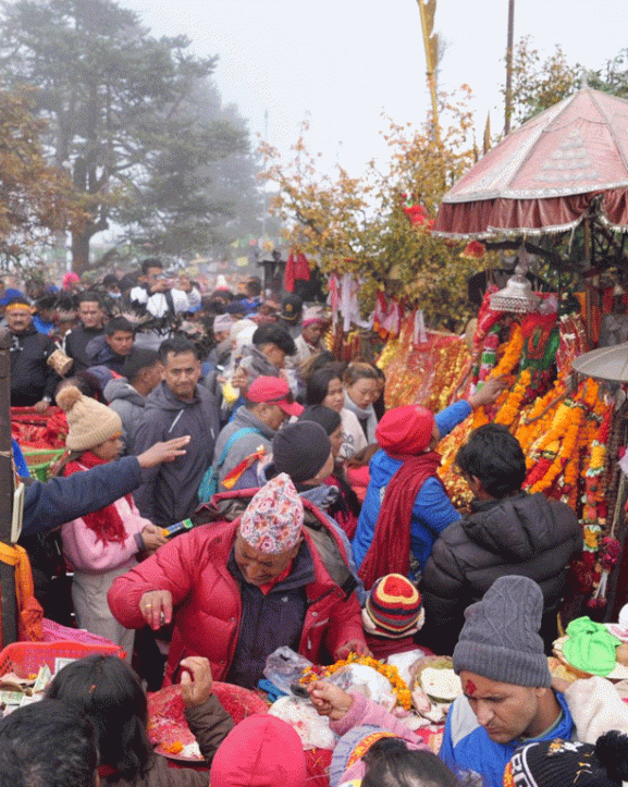 शनिवार छ हजार ३९३ जना भक्तजनले दर्शन गरे पाथीभरा  