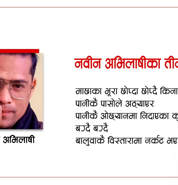 नवीन अभिलाषीका तीन कविता