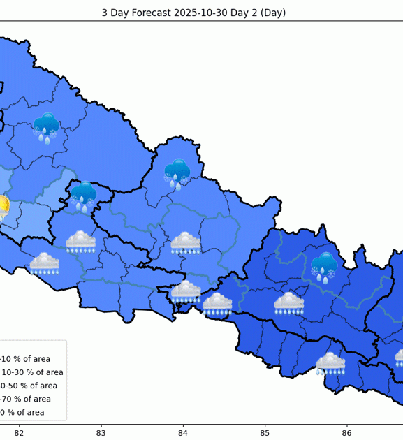 पश्चिमी वायु र ‘मोन्था’ चक्रवातको प्रभाव, कहाँ-कहाँ हुँदैछ वर्षा ?
