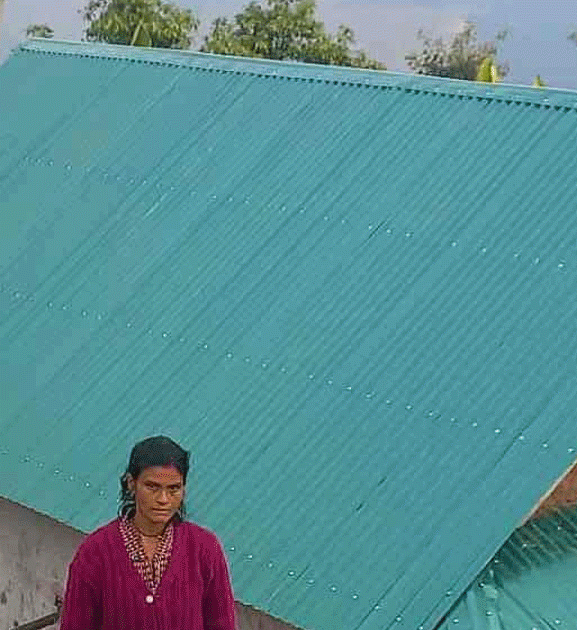 पौवादुङमा ५२५ परिवारले पाए जस्तापाताको छानो