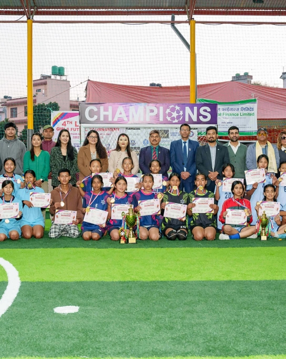 लायन्स क्लब अफ ललितपुर रोयल फ्रेन्डसको आयोजनामा गर्ल्स फुटसल सम्पन्न 