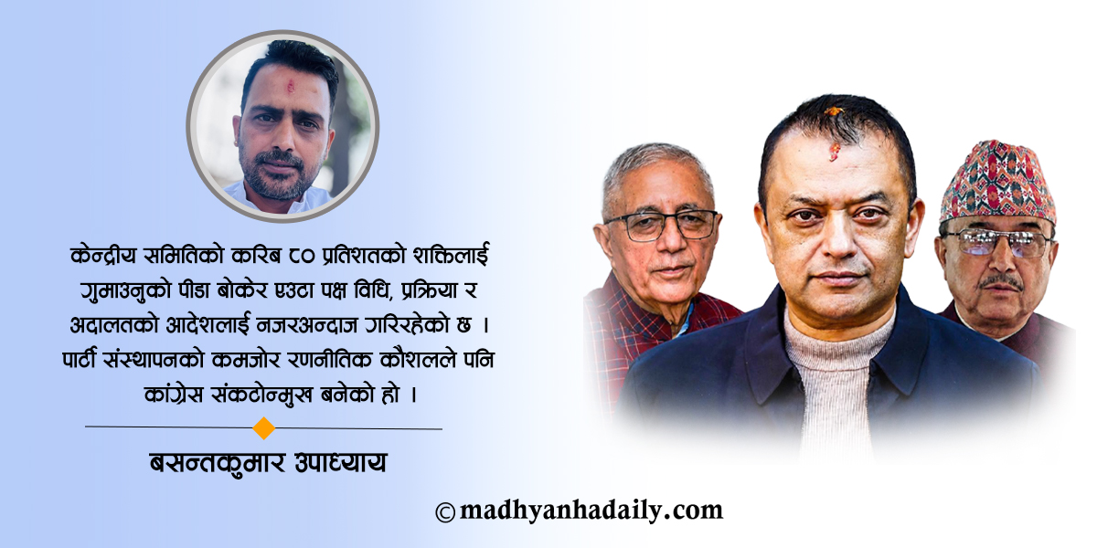 हठले संकटोन्मुख कांग्रेस