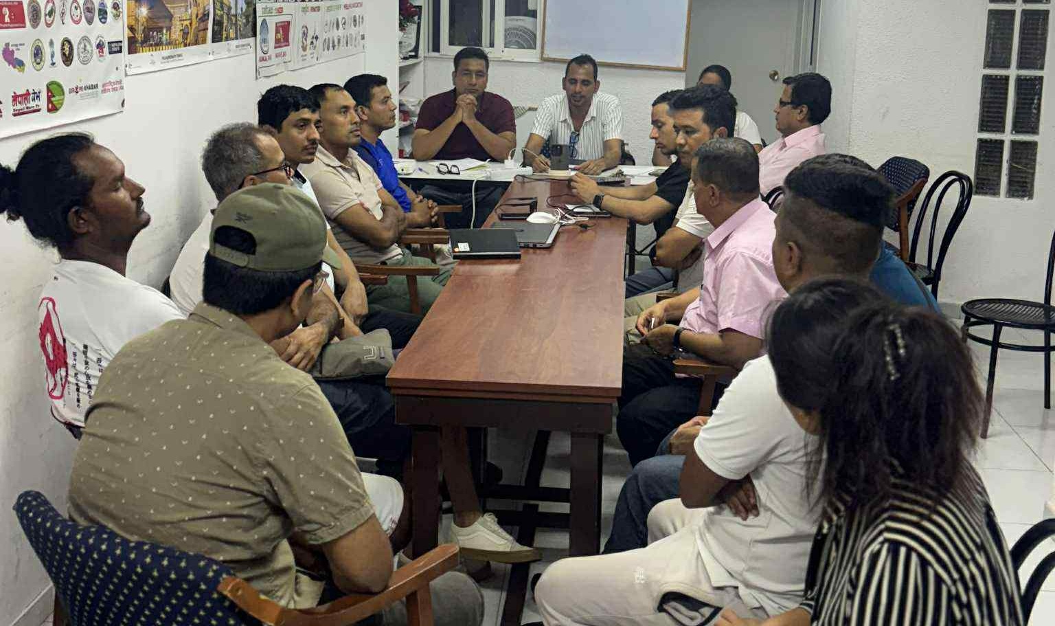 गैरआवासीय नेपाली संघ स्पेनको नवनिर्वाचित समितिको प्रथम बैठक सम्पन्न