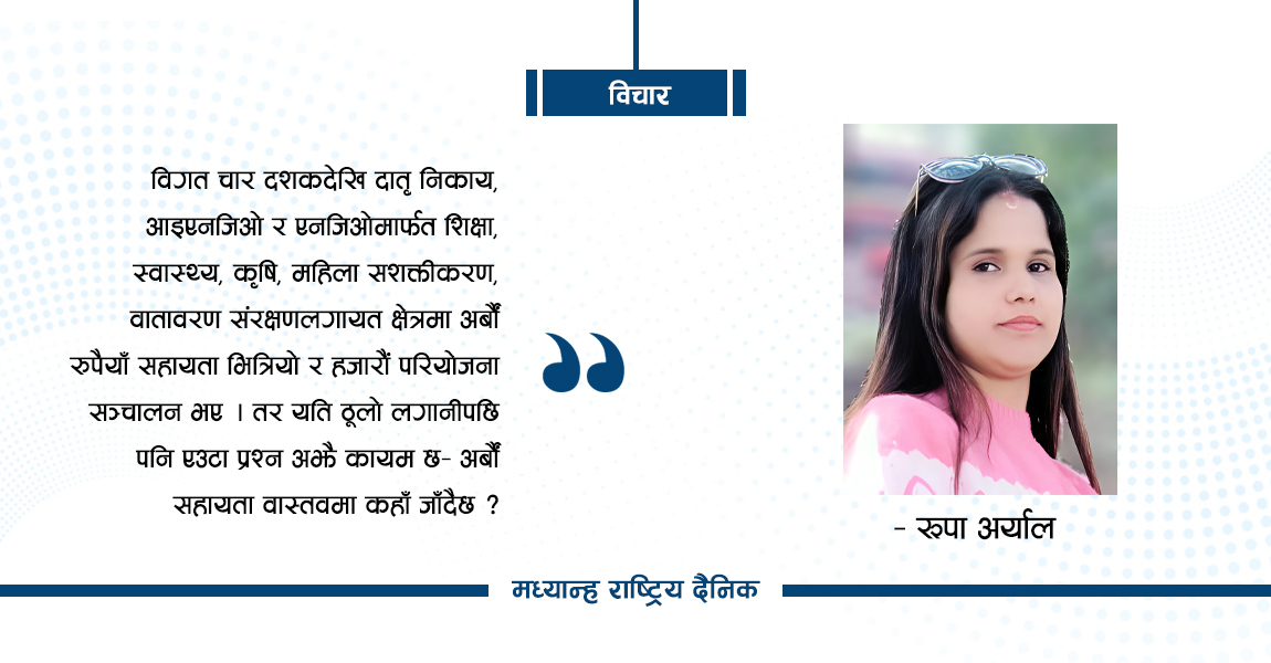 विकास सहायतामाथिको प्रश्न