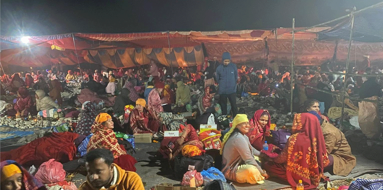 देवघाट धाममा शतबीज छर्ने घुइँचो