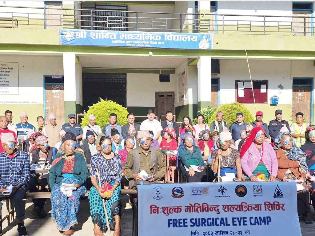 जैमिनी नगरपालिकामा स्वास्थ्य शिविरबाट एक हजार ३७५ लाभान्वित
