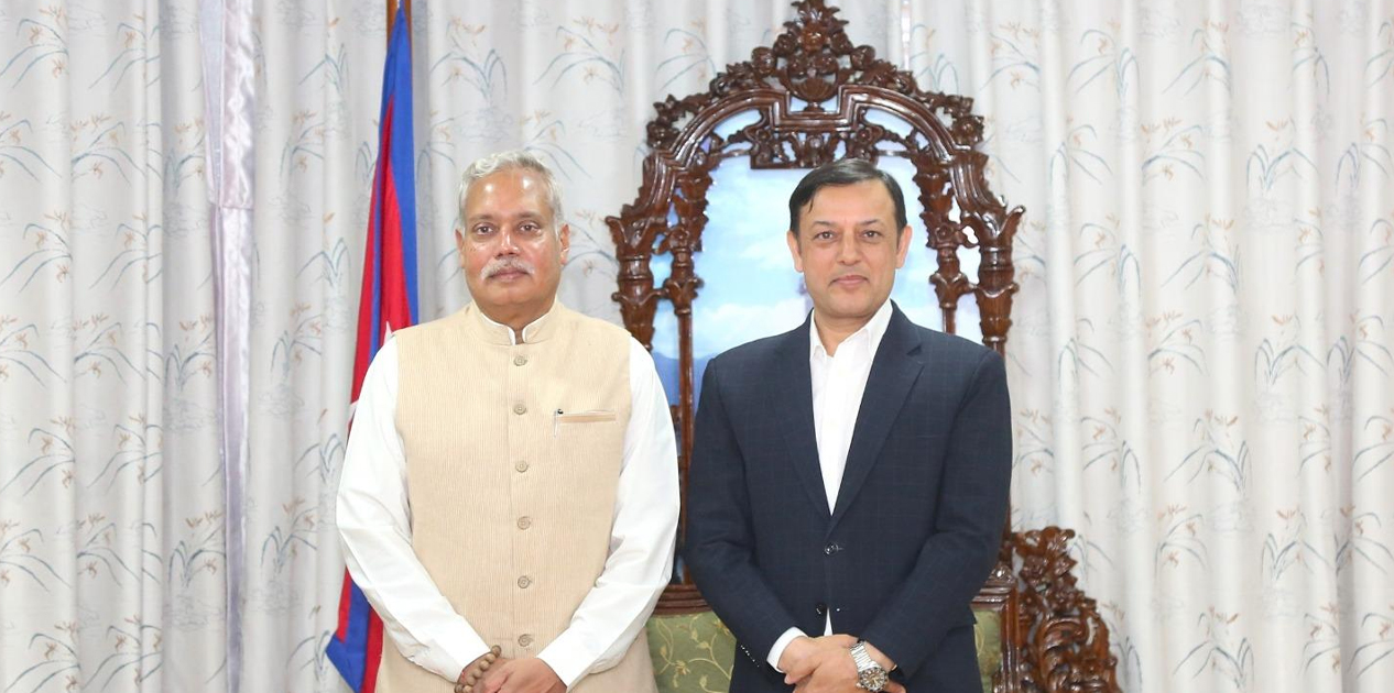 सभामुख अर्याल र भारतीय राजदूत श्रीवास्तवबीच भेटवार्ता, द्विपक्षीय सहकार्य विस्तारमा जोड