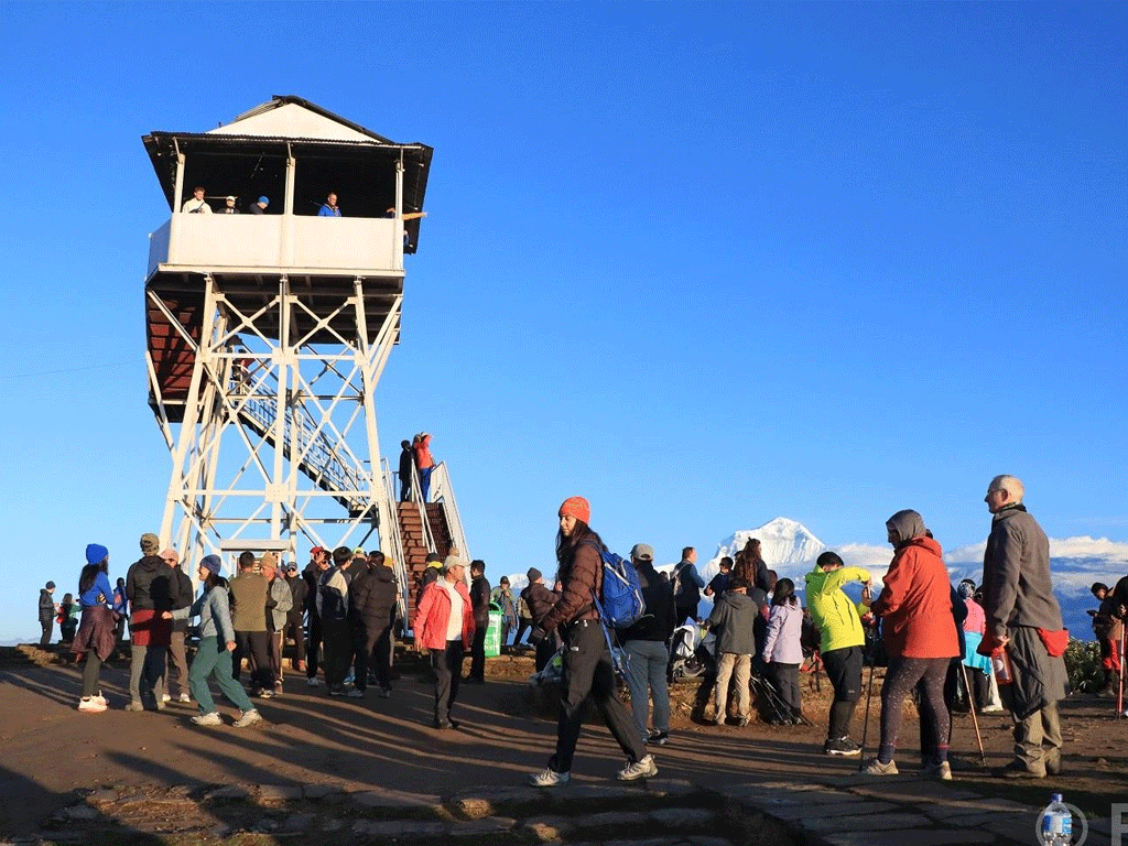 सूर्योदय र सूर्यास्त सहित हिमशृङ्खलाको दृश्यावलोकन गर्न पुन हिल पुग्ने कि ! 