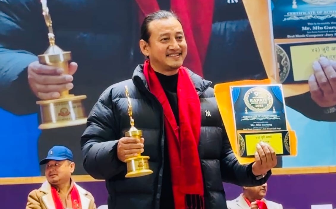 संगीतकार मिन गुरुङ सम्मानित