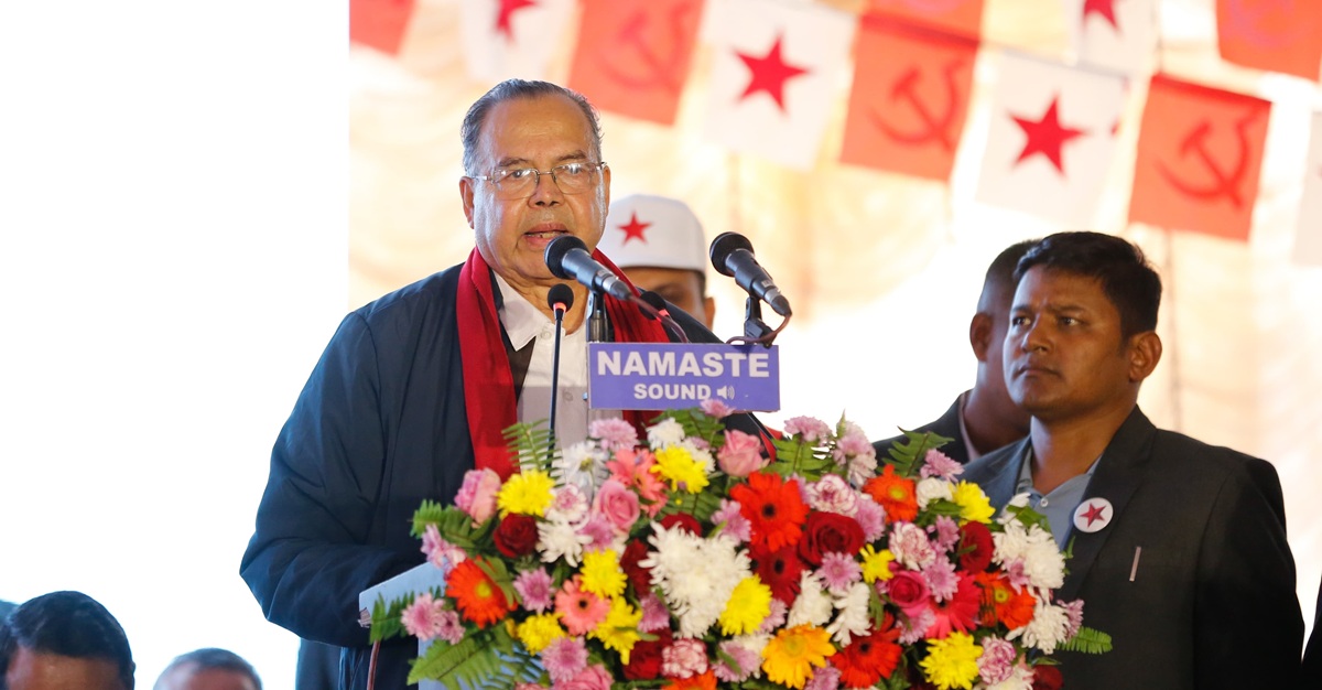 एकतामा बल पुर्‍याउन नेपाली कम्युनिष्ट पार्टीको घोषणामा सहभागी भएँ : झलनाथ खनाल