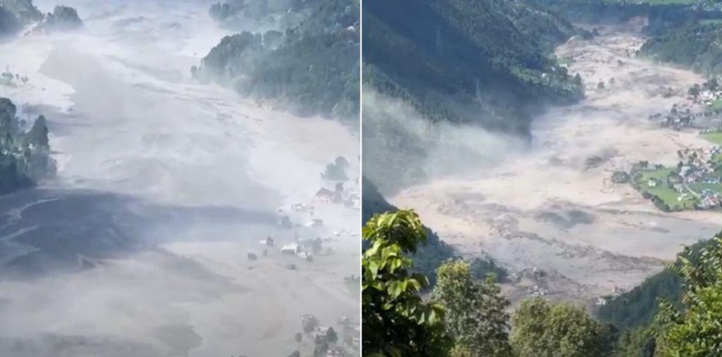 सिजाङको केरुङमा पहिरोपछि उद्धार टोली प्रभावित क्षेत्रमा परिचालित