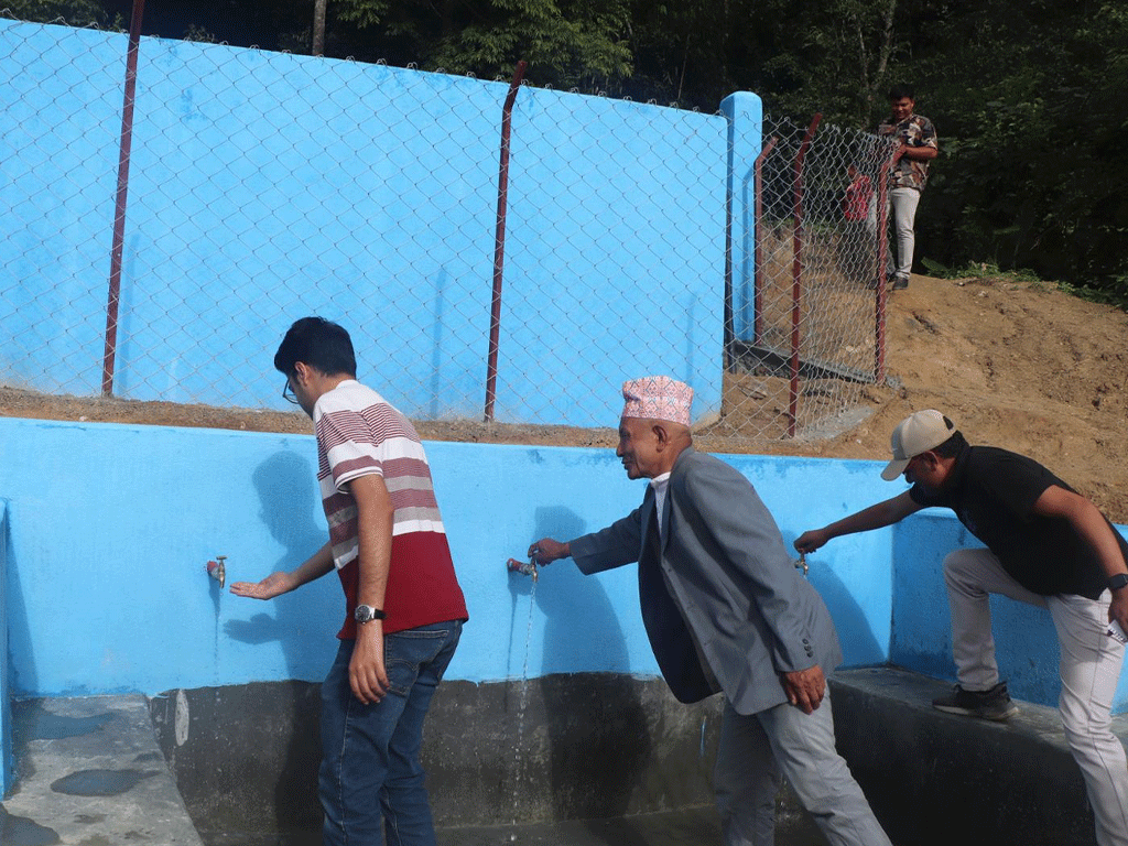 रिजाल धारा खानेपानी मुहान संरक्षणले नागरिकलाई सहज