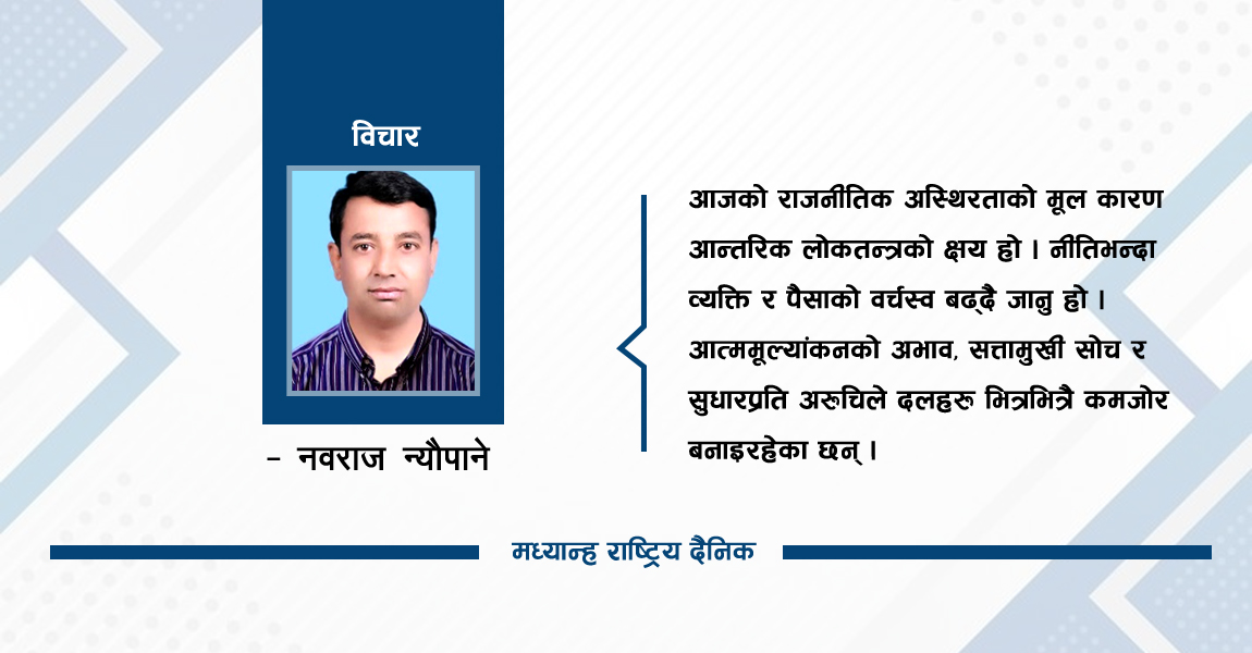 आत्मसमीक्षाको खाँचो