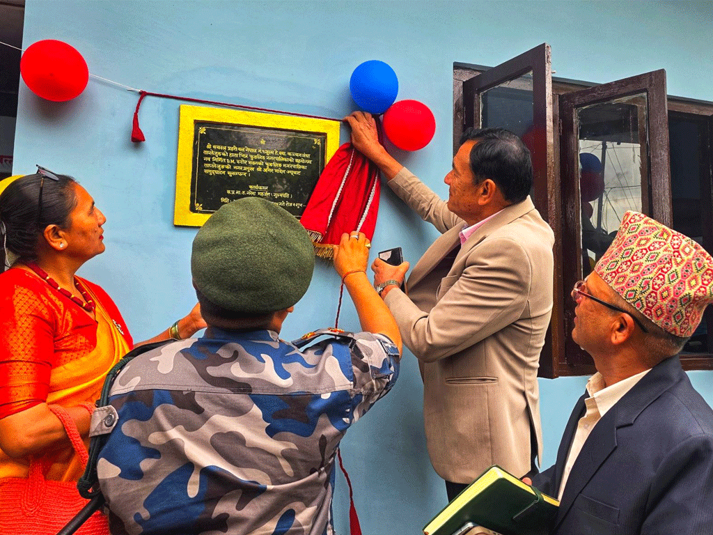 ताप्लेजुङमा विपद् व्यवस्थापन सामग्री भण्डारण केन्द्र निर्माण