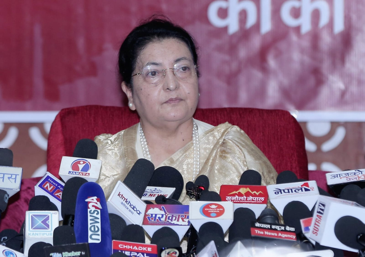 एमालेलाई पूर्वराष्ट्रपति भण्डारीले भनिन्- यो परिपक्व निर्णय भएन