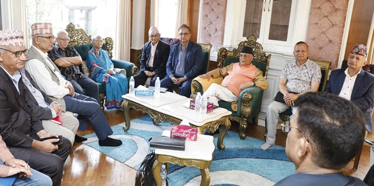 एमाले सचिवालय बैठक बस्दै