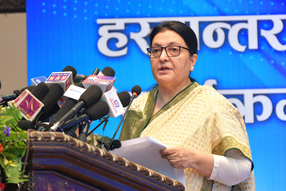 नेपालका लागि प्रत्यक्ष कार्यकारी प्रणाली उपयुक्त छैन : पूर्वराष्ट्रपति भण्डारी