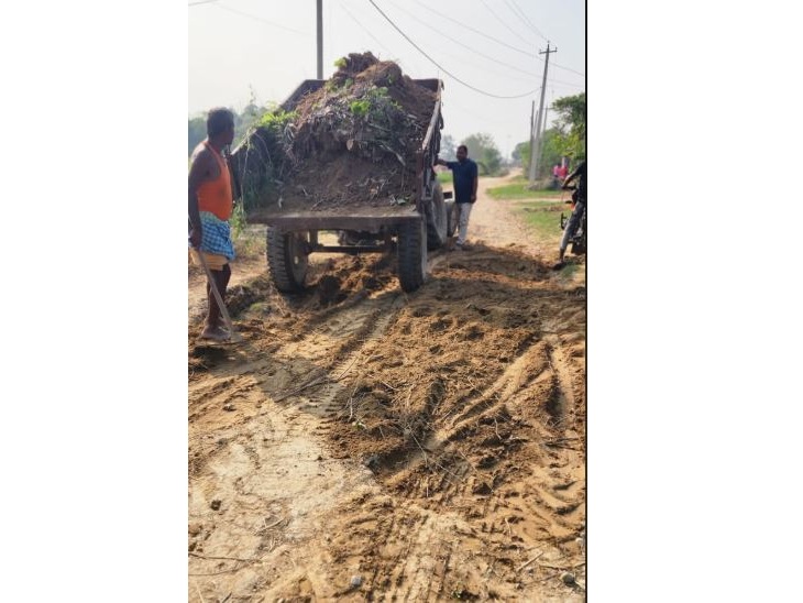 बाढीले क्षति पुर्‍याएको शितलपुर–मर्यादपुर सडक मर्मत सुरु
