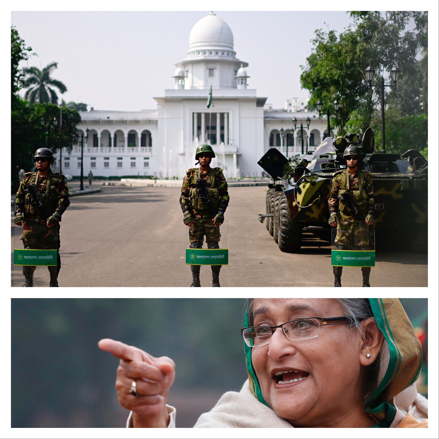 शेख हसिनाविरुद्धको फैसलाअघि बङ्गलादेशमा कडा सुरक्षा