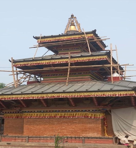 पशुपति क्षेत्रस्थित जयवागेश्वरीको ‘कलेवर’ फेरिँदै