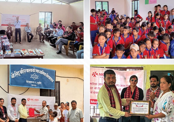 एनआइसी एसिया बैंकद्वारा सुर्खेतस्थित सिद्ध बहिरा बालक र दाङस्थित आधारभूत विद्यालयमा सहयोग