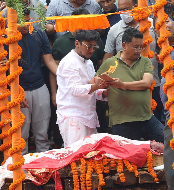 कांग्रेस वरिष्ठ नेता श्रेष्ठको अन्त्येष्टि