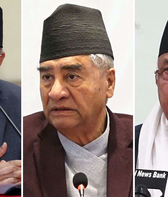 गणतन्त्रको रक्षा गर्न ३ शीर्ष नेता प्रतिबद्ध