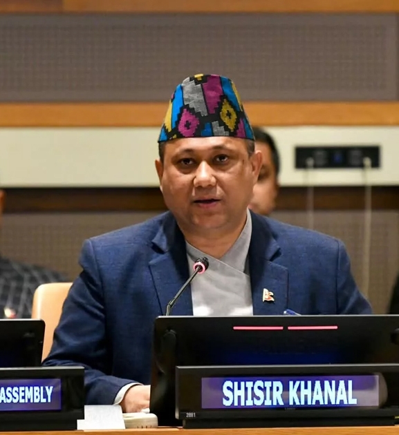 सगरमाथादेखि समुद्रसम्मको जलवायु जोखिम सम्बोधन गर्न सामूहिक प्रयास आवश्यक छ : परराष्ट्र मन्त्री खनाल