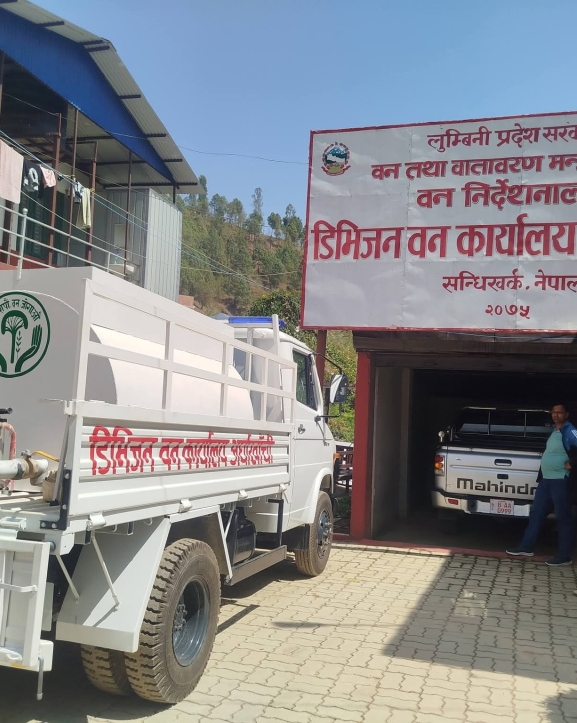 अर्घाखाँचीमा डढेलोविरुद्ध ‘आक्रमक रणनीति’, मिनी दमकलदेखि ड्रोन निगरानीसम्म