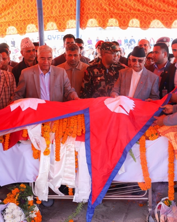 प्रधानमन्त्रीद्वारा पूर्वसभामुख ढुंगानाप्रति श्रद्धाञ्जली अर्पण