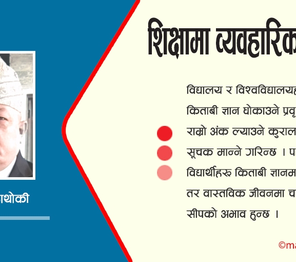शिक्षामा व्यावहारिकताको सवाल