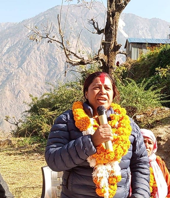 नलगाडको उपप्रमुखमा माओवादीकी लामिछाने विजयी