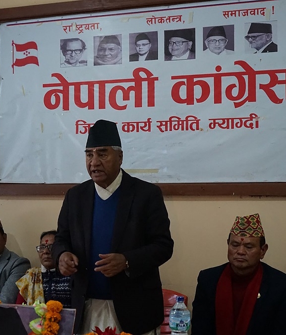 म्याग्दीका आयोजनालाई प्राथमिकता दिने सभापति देउवाको प्रतिबद्धता