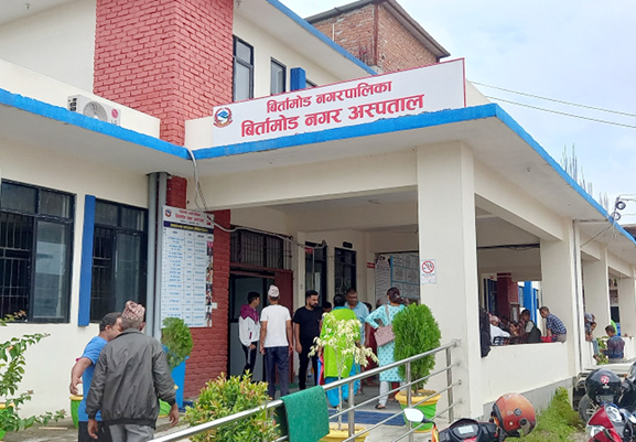 बिर्तामोड नगर अस्पतालमा बिरामीको चाप बढ्दो